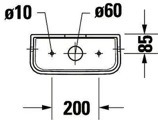 SPK Duravit No.1 Weiß, DF-IG chrom Anschluss rechts oder links, 6/3 L, – Bild 2