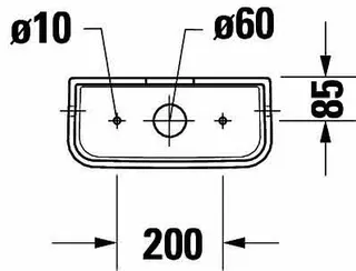 SPK Duravit No.1 Weiß, DF-IG chrom Anschluss rechts oder links, 6/3 L, – Bild 3