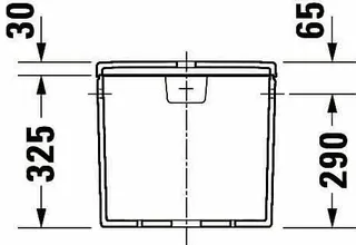 SPK Duravit No.1 Weiß, DF-IG chrom Anschluss rechts oder links, 6/3 L, – Bild 4