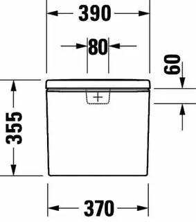 SPK Duravit No.1 Weiß, DF-IG chrom Anschluss rechts oder links, 6/3 L, – Bild 5