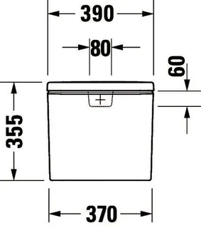 SPK Duravit No.1 Weiß, DF-IG chrom Anschluss unten links, 6/3 L, – Bild 2
