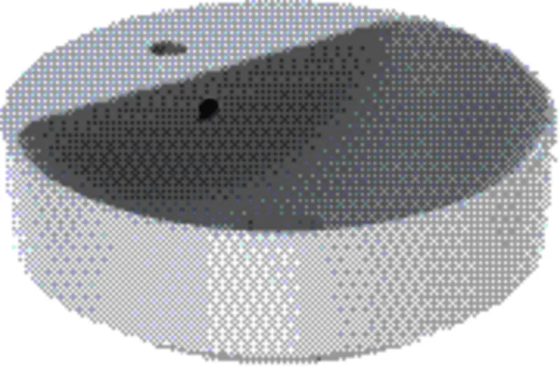 Geberit VariForm Aufsatzwaschtisch, rund mit Hahnlochbank, d: 45cm, mit Überlauf, weiß