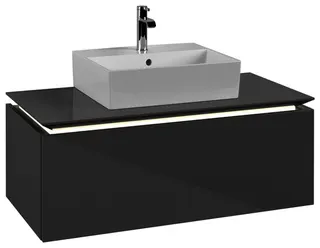 Villeroy & Boch WTUS Legato B603 1000x380x500mm m. Bel. 1 Ausz. Waschtisch m.tig Glossy Grey – Bild 2