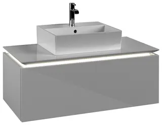 VB WTUS Legato B603 1000x380x500mm m. Bel. 1 Ausz. WT m.tig Glossy White