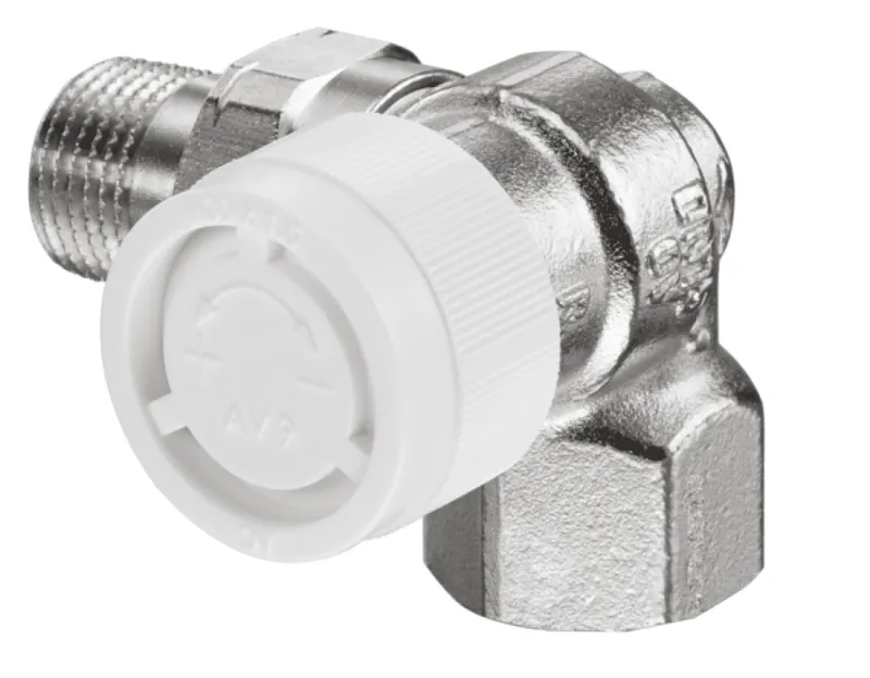 OVENTROP-Thermostatventil "AV 9" DN10, R 3/8", PN10, Winkeleck rechts