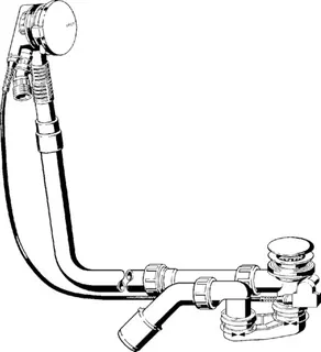 Viega Ab-und Überlauf Multiplex Trio 6161.70 in 1070mmxDN40/50 verchromt – Bild 3