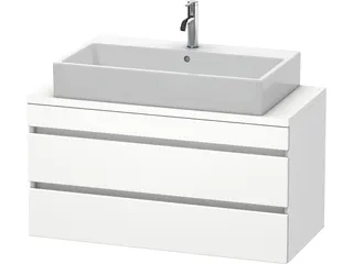 Duravit WTU DuraStyle f.Konsole 512x1000x478 2 Schubkästen, Weiß Matt – Bild 2