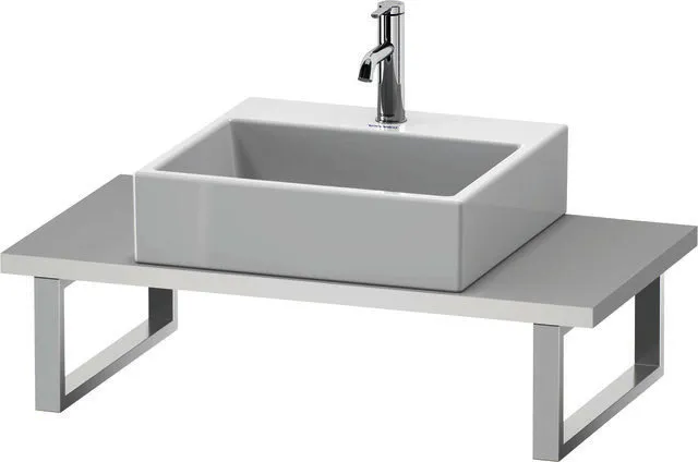 Duravit Konsole variabel L-Cube Compact 1 Ausschn.,30xvarx480,Weiß Matt