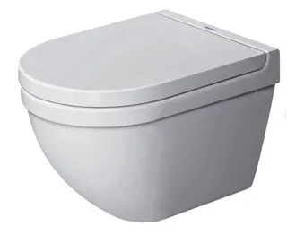 Duravit Wand-WC Starck 3 Compact 485 mm Tiefspüler, Durafix, weiß