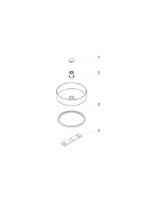 Alape Aufsatzbecken KE400 3222000 Bicolor s/w – Bild 2