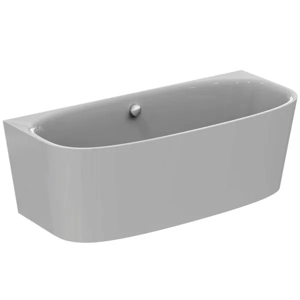 Ideal Standard D-Form-Badewanne DEA f.Wandan. m.Abl, m.Füller, 1800x800x475/610mm, Weiß