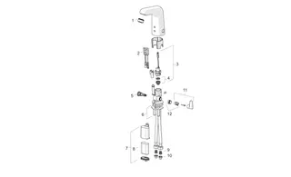 Waschtisch-Batt. HANSAMEDIPRO 0567 6V Bluetooth Ausld. 117 mm DN15 chr – Bild 5