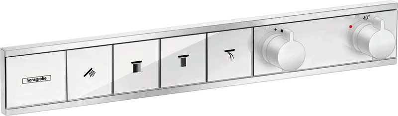 Hansgrohe Thermostat Unterputz RainSelect Fertigset 4 Verbraucher mattweiss