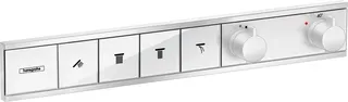 Hansgrohe Thermostat Unterputz RainSelect Fertigset 4 Verbraucher mattweiss – Bild 2
