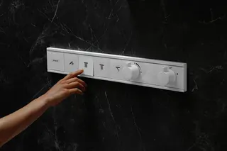 Hansgrohe Thermostat Unterputz RainSelect Fertigset 4 Verbraucher mattweiss – Bild 3