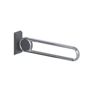 Normbau Cavere Care Chrome Stützklappgriff 9447370 Chrome Anthrazit-Metallic – Bild 2