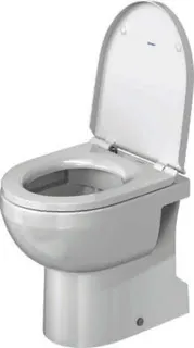 WC-Sitz Duravit No.1 o. Absenkautom. Scharniere edelstahl, weiß – Bild 3