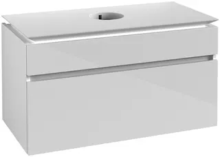 Villeroy & Boch WTUS Legato B604 1000x550x500mm 2 Ausz. Waschtisch m.tig Glossy White – Bild 2