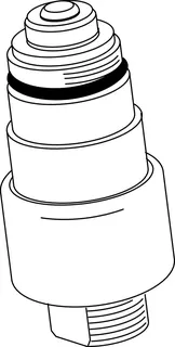 Ideal Standard Umschaltung kpl., A960192AA, Chrom