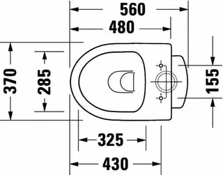 Stand-WC Duravit No.1,560mm,Weiß, rimless, TS, Abg.senkrecht, var.Zul. – Bild 2