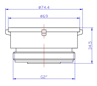 comfort-Verlängerung 20mm für Messkapsel im Montageblock Koax G2 – Bild 2