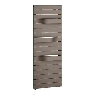 Kermi Tabeo-E BH1757x101x750mm max.P1500, circonsilber, WKS re. weiß – Bild 2