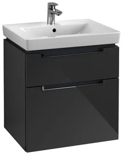 Villeroy & Boch WTUS Subway 2.0 10 587x590x454mm 2 Ausz. Waschtisch m.tig Glossy Grey – Bild 2