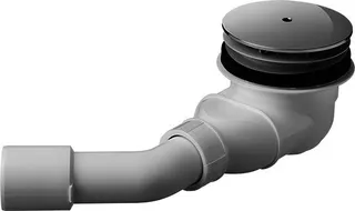 Duravit Duschwannenablauf D-Code chrom Durchm.90mm, Ablauf waagrecht