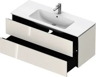 Duravit WTU wandh. L-Cube 481x1220x550mm 2 SchKa, f.233612, weiß hgl (dekor) – Bild 3
