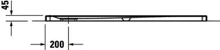 Duravit Tempano Duschwanne 1400x900x45mm Weiß, Antislip – Bild 5