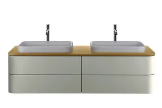 DU Konsole HappyD.2Plus, 2 Ausschnitte 16x1600x550mm, mediterrane eiche
