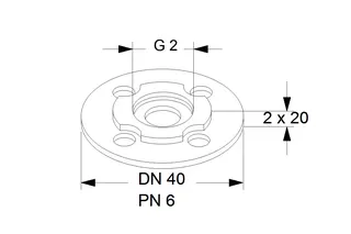 GRUNDFOS Zubehör für Umwälzpumpen Ausgleichsstücksatz A18 G2xDN40 2x20 – Bild 2