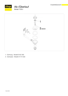 Viega Ab- und Überlaufgarnitur 7128.4 in Kunststoff weiss – Bild 4