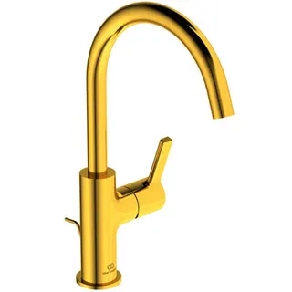 Ideal Standard Waschtischarmatur JOY, m.h.Auslauf, m.Ablgarn., Ausld.169mm, Brushed Gold – Bild 3