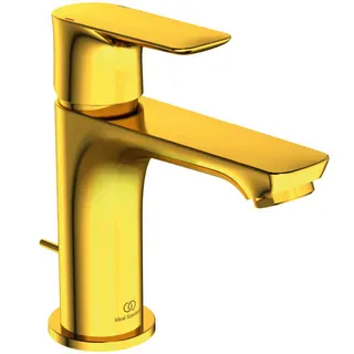 Ideal Standard Waschtisch-Armatur Connect Air, Slim, 5l/min, m.Ablgarn., Ausld.107mm, Brushed Gold – Bild 3