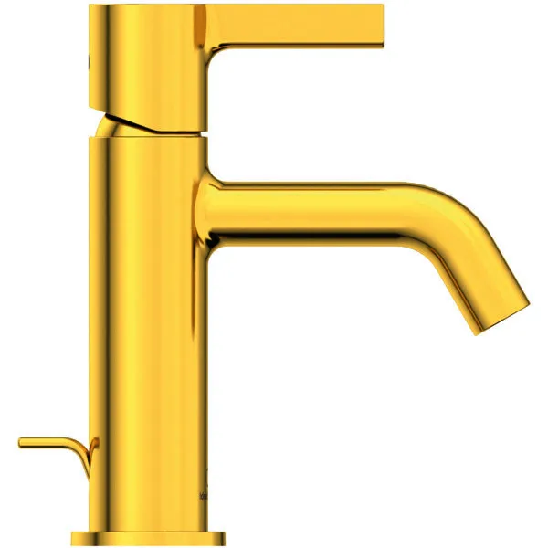 Ideal Standard Waschtischarmatur JOY, m.Ablgarn., Ausld.110mm, Brushed Gold