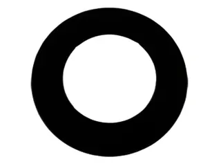 Bertrams Camino Rosette 50 mm d:120 mm, seno schwarz