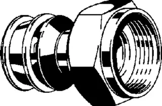Viega Verschraubung mit SC Raxofix 5363 in 25mm x G1 Siliziumbronze – Bild 3