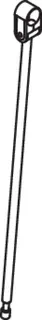 HEWI Bodenstütze f.SK-Griffe 801.50., L:697mm, Edst., Anb. farbig signalweiß – Bild 4