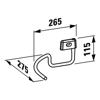 Laufen Handtuchhalter VAL 265x270 passend zu H815288 chrom – Bild 4