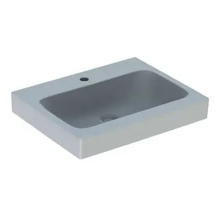 Geberit iCon Waschtisch, 60x48,5cm mit Hahnloch, ohne Überlauf, weiß – Bild 2