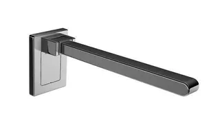 HEWI Stützklappgriff Mono, L:600mm, Vierkant B:40mm H:30mm, verchromt – Bild 2