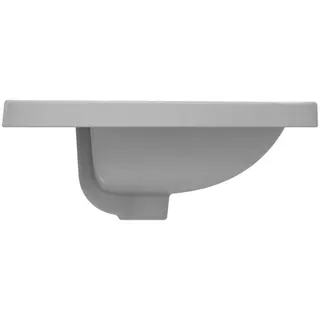 Ideal Standard Einbauwaschtisch Connect, oval, 1 Hahnloch, mit Überlauf, 620x460x175mm, Weiß – Bild 2