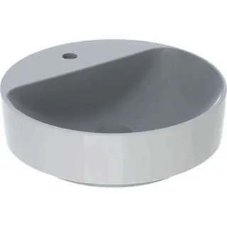 Geberit VariForm Aufsatzwaschtisch, rund mit Hahnlochbank, d: 45cm, ohne Überlauf, weiß – Bild 2