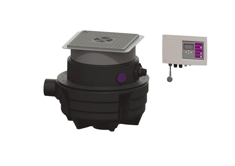 KESSEL-Hebeanlage Aqualift F Compact Duo, SPZ 1000, Bodenplatte, schwarz