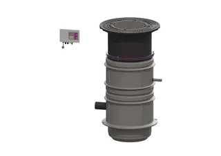 KESSEL-Pumpstation Aquapump Medium Duo, GTF 1200, 1300-1750 mm, Klasse B