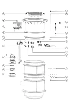KESSEL-Pumpstation Aquapump Medium Duo, GTF 1200, 1300-1750 mm, Klasse B – Bild 2