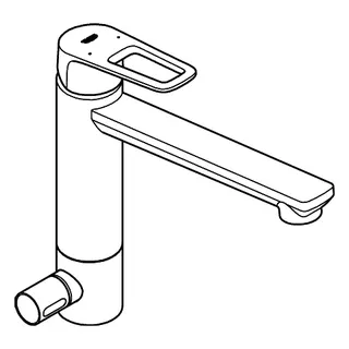 GROHE EH-Spültischbatterie BauLoop 31713 mittelhoher Absperrventil chrom – Bild 3