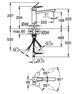 GROHE EH-Spültischbatterie BauLoop 31713 mittelhoher Absperrventil chrom – Bild 5