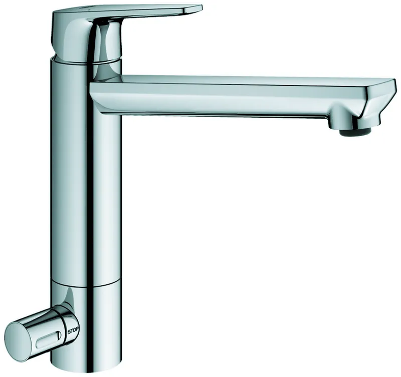 GROHE EH-Spültischbatterie BauEdge 31696 mittelhoher Auslauf Absperrventil chrom
